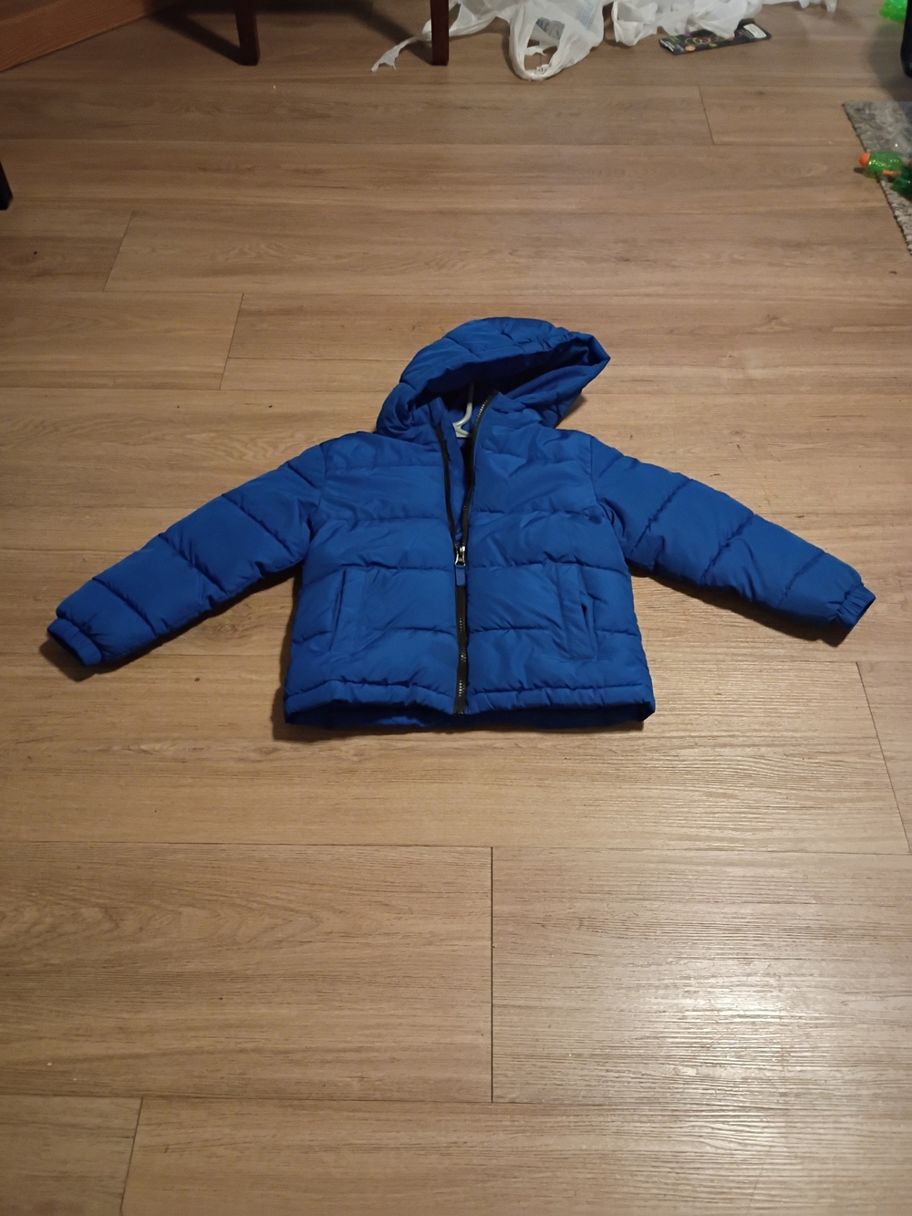 Swiss Tech Kids Royal Blue Hooded Puffer Jacket